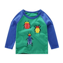 Лонгслів для хлопчика Різнобарвні жуки оптом (код товара: 52175)