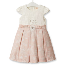 Платье для девочки Цветочный узор, розовый оптом (код товара: 52164)