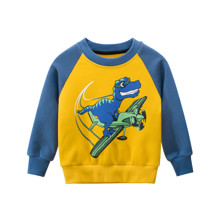 Свитшот для мальчика утепленный Динозавр-пилот оптом (код товара: 52201)