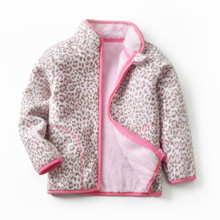 Кофта для девочки флисовая утеплённая Розовый леопард (код товара: 52496)
