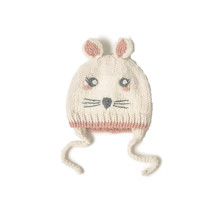 Шапка для девочки зимняя Стеснительная мышка (код товара: 52467)