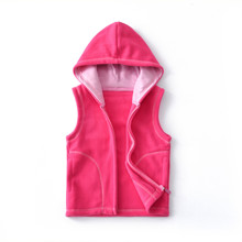 Жилет для девочки флисовый Контур, розовый оптом (код товара: 52503)