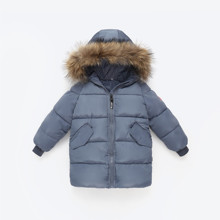 Куртка зимняя детская Даллас, серый оптом (код товара: 52627)