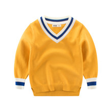 Пуловер для хлопчика Синя смужка, жовтий (код товара: 52714)