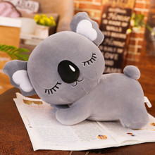 М'яка іграшка - подушка Сумчастий ведмедик, сірий, 35см (код товара: 52877)