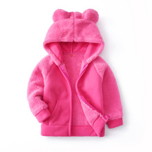 Кофта для девочки флисовая утеплённая Круглые ушки, розовый (код товара: 52992)
