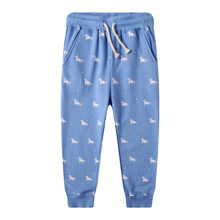 Штаны для девочки с изображением единорога голубые Unicorn (код товара: 52979)