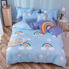 Комплект постельного белья Облако и радуга (полуторный) (код товара: 53050)