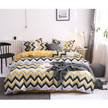 Комплект постельного белья с геометрическим принтом Мозаика (полуторный) оптом (код товара: 53021)