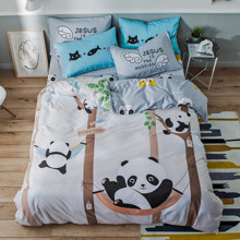 Комплект постельного белья Panda Park (полуторный) (код товара: 53157)