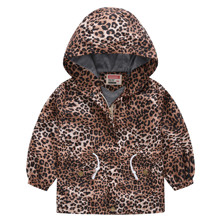 Уценка (дефекты)! Куртка-ветровка для девочки с леопардовым рисунком (код товара: 53204)
