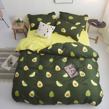 Комплект постельного белья Авокадо (двуспальный-евро) оптом (код товара: 53322)
