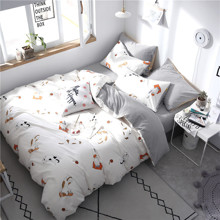 Комплект постельного белья Приключения кота (двуспальный-евро) (код товара: 53348)