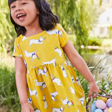 Платье для девочки Кролик с морковкой оптом (код товара: 53722)