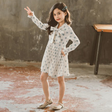 Платье для девочки Серый горошек (код товара: 53821)