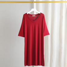 Плаття домашнє жіноче Classic, бордовий (код товара: 54066)
