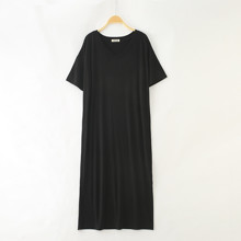 Платье домашнее женское Спокойствие, черный оптом (код товара: 54056)