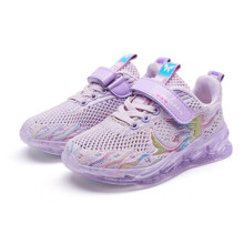 Кросівки для дівчинки з підсвічуванням Русалонька, фіолетовий (код товара: 54716)
