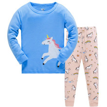 Пижама для девочки Радужный единорог оптом (код товара: 54750)