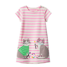 Платье для девочки Painting cats оптом (код товара: 55029)