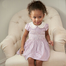 Платье для девочки с коротким рукавом фиолетовое Ornament (код товара: 55242)