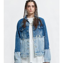 Куртка женская джинсовая из контрастного денима Tint (код товара: 55400)
