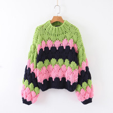 Свитер женский фактурный oversize Large knitting (код товара: 55470)