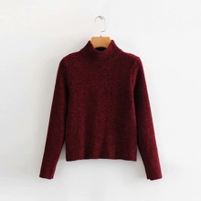 Свитер женский плотной вязки Knitting, бордовый (код товара: 55405)
