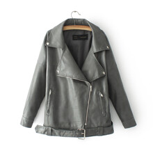 Куртка-косуха женская удлиненная серая Alternative (код товара: 55525)