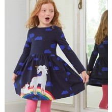 Платье для девочки Единороги на радуге (код товара: 55659)