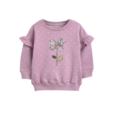 Світшот для дівчинки Фіолетова квітка оптом (код товара: 55661)