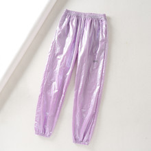 Брюки-джогери жіночі з ефектом металік Purple (код товара: 55959)