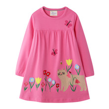 Платье для девочки Кот в цветах (код товара: 55972)