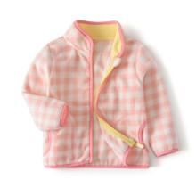 Кофта для девочки флисовая Pink square оптом (код товара: 56216)