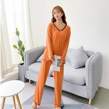 Комплект домашний женский 2 в 1 Home comfort, оранжевый (код товара: 56383)
