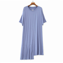 Плаття домашнє жіноче Asymmetry, блакитний оптом (код товара: 56379)