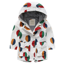 Куртка детская удлиненная Colored circles оптом (код товара: 56452)