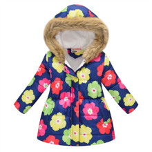 Куртка для девочки демисезонная Fantastic flowers оптом (код товара: 56466)