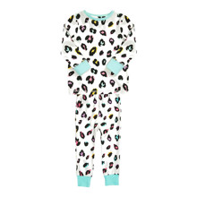 Пижама для девочки утепленная Colored leopard оптом (код товара: 56889)