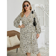 Плаття жіноче з леопардовим принтом Socialite оптом (код товара: 56933)
