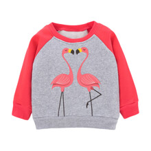 Свитшот для девочки утепленный серый Two flamingos (код товара: 56906)