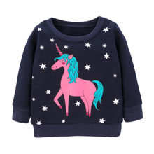 Свитшот для девочки утепленный Star unicorn оптом (код товара: 56908)