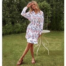 Плаття-сорочка жіноче з поясом Summer bloom оптом (код товара: 57131)