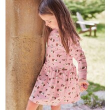 Платье для девочки утепленное розовое Guinea pig оптом (код товара: 57383)