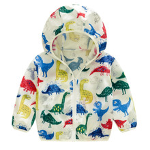 Уцінка (дефекти)! Куртка-вітрівка для хлопчика Намальовані динозаври (код товара: 57373)