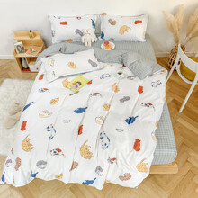 Комплект постельного белья Sleeping cats (полуторный) (код товара: 57954)