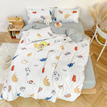 Комплект постільної білизни Sleeping cats (двоспальний-євро) оптом (код товара: 57955)
