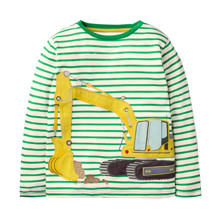 Лонгслів для хлопчика Yellow bulldozer оптом (код товара: 57940)