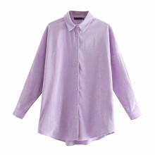 Сорочка жіноча вельветова Purple light оптом (код товара: 58572)