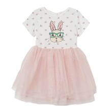 Уценка (дефекты)! Платье для девочки Rabbit in flowers (код товара: 58748)
